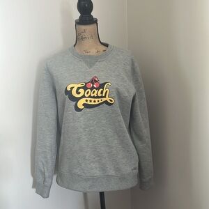 coach printed sweatshirt